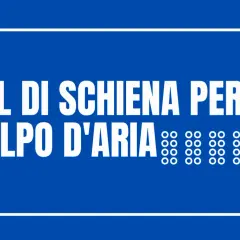 Mal di schiena per un colpo d'aria. La parte alta della schiena è dolente.