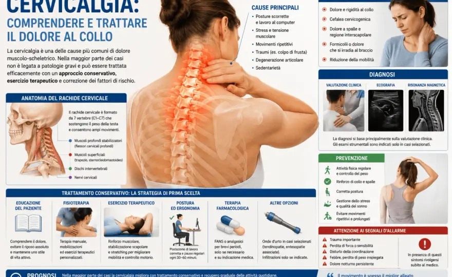 Dolore cervicale - cause, segnali d’allarme e cosa fare
