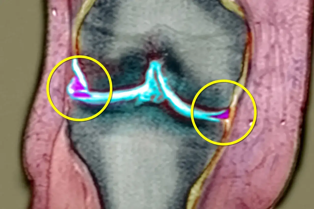 Risonanza magnetica del ginocchio evidenzia una lesione al menisco. Cosa fare? Consultare un medico per diagnosi e trattamento.